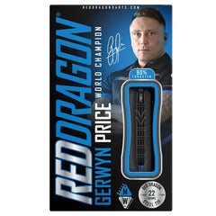 Red Dragon Gerwyn Price Back To Black Steeldarts 22g, 24g, 26g - 22g - FutureDart