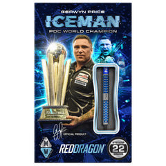 Red Dragon Gerwyn Price Glacier Steeldarts 22g, 24g, 26g - 22g - FutureDart