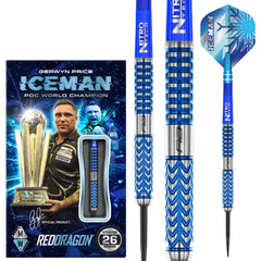 Red Dragon Gerwyn Price Glacier Steeldarts 22g, 24g, 26g - 26g - FutureDart