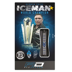 Red Dragon Gerwyn Price Iceman Midnight Edition Steeldarts 23g, 25g - 23g - FutureDart