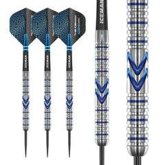 Red Dragon Gerwyn Price Iceman Midnight Edition Steeldarts 23g, 25g - 23g - FutureDart