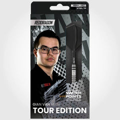 Red Dragon Gian van Veen TE Switch Points Steeldarts 21g - FutureDart