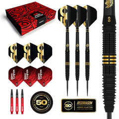 Red Dragon Jonny Clayton 50 Years Player Limited Edition Steeldarts 22g - FutureDart