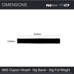 Red Dragon Jonny Clayton Hiraeth Softdarts 20g - FutureDart