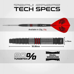 Red Dragon Jonny Clayton Hiraeth Switch Point Steeldarts 22g, 23g - 22g - FutureDart