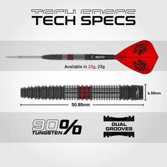 Red Dragon Jonny Clayton Hiraeth Switch Point Steeldarts 22g, 23g - 22g - FutureDart