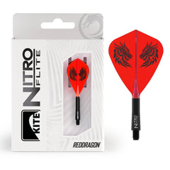 Red Dragon Jonny Clayton Nitro Flite Kite Integrated Flight System - Short - FutureDart