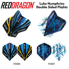 Red Dragon Luke Humphries World Champion Double Sided Ying Yang Flights - F6996 - FutureDart