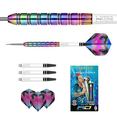Red Dragon Peter Wright Snakebite 1 Rainbow Steeldarts 22g, 23g, 24g - 22g - FutureDart