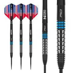 Red Dragon Vengeance Blue Steeldarts 22g, 24g - 22g - FutureDart