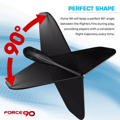 Mission Force 90 Moulded Flight & Shaft System - 3 Farben, Längen & Flightformen