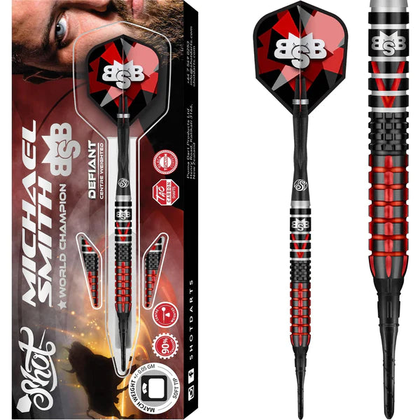Miękkie rzutki Shot Michael Smith Defiant 18g, 20g