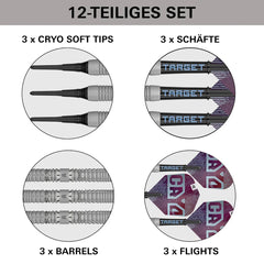 Target Cryo 12 Softdarts 19g, 21g - 19g - FutureDart