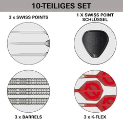 Target Group O 03 Swiss Points Steeldarts 22g, 24g, 26g - 22g - FutureDart