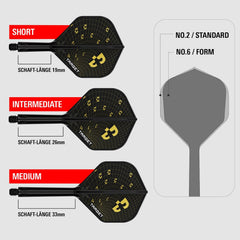 Target K - Flex Bolide No.2 - No.6 Short - Intermediate - Medium - No.2 - Short - FutureDart