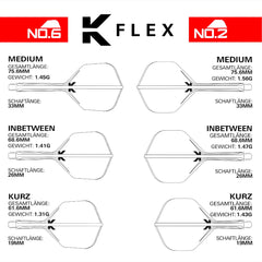 Target K - Flex Gabriel Clemens Flight & Shaft System No.2 Short - Intermediate - Medium - Short - FutureDart