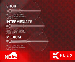 Target K - Flex LUKE LITTLER Flight & Shaft System No.2 - No.6 Short - Intermediate - Medium - No.2 - Short - FutureDart