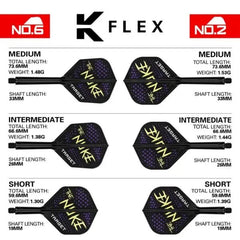 Target K - Flex LUKE LITTLER Flight & Shaft System No.2 - No.6 Short - Intermediate - Medium - No.6 - Short - FutureDart