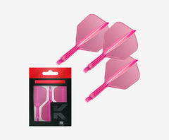 Target K - Flex NEON Flight & Shaft System No.2 - No.6 Short - Intermediate - Medium - No.2 - Short - Neon Pink - FutureDart