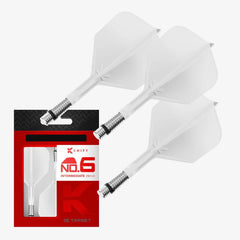Target K-Flex Shift Flight & Shaft System No.2 - No.6 Short-Intermediate-Medium - No.6 - Intermediate - White- FutureDart