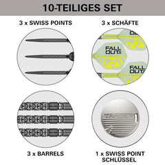 Target Luke Littler Nuke Fallout Swiss Points Steeldarts 22g, 23g, 24g - 22g - FutureDart