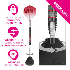 Target Nathan Aspinall 95K Swiss Point Steeldarts 22g, 24g, 26g - 22g - FutureDart