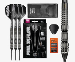 Target Phil Taylor Power 8 - Zero Black P8Z4 Swiss Point Steeldarts 21g, 23g, 25g - 21g - FutureDart