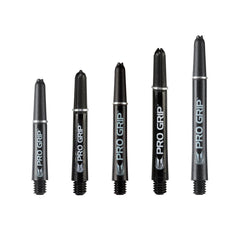 Target Pro Grip Shafts Black White - 3 Sets - Short 34mm - Schwarz - FutureDart