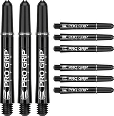 Target Pro Grip Spin Shafts - 3 Sets - Black - Short 34mm - FutureDart