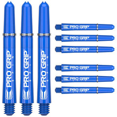 Target Pro Grip Spin Shafts - 3 Sets - Blue - Short 34mm - FutureDart