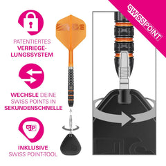 Target Raymond Van Barneveld 95K Swiss Points Steeldarts 21g, 23g, 25g - 21g - FutureDart