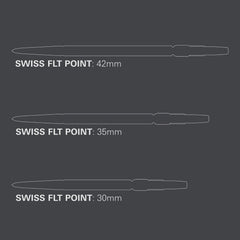 Target Swiss Point FLT Silber, Schwarz, Gold - Schwarz - 30mm - FutureDart
