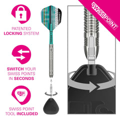 Target Hydro 03 Swiss Point Steeldarts 22g, 24g, 26g - 22g - FutureDart