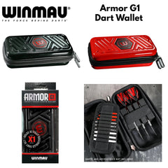 Winmau Armor G1 Dart Wallet Dartcase - Dartkoffer - Darttasche - Schwarz - FutureDart