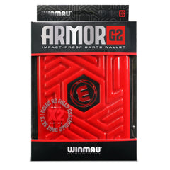 Winmau Armor G2 Dart Wallet Dartcase - Dartkoffer - Darttasche - Rot - FutureDart