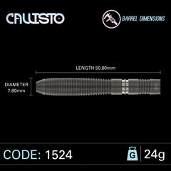 Winmau Callisto 2 Steeldarts 23g, 24g, 25g - 23g - FutureDart