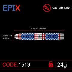Winmau Epix Steeldarts 22g, 24g - 22g - FutureDart