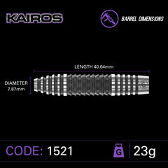 Winmau Kairos Steeldarts 21g, 23g - 21g - FutureDart