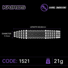 Winmau Kairos Steeldarts 21g, 23g - 21g - FutureDart