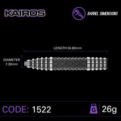 Winmau Kairos Steeldarts 24g, 26g - 24g - FutureDart