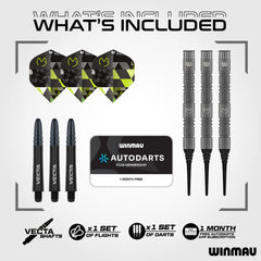 Winmau MvG Michael van Gerwen TS 90% Tungsten Softdarts 18g