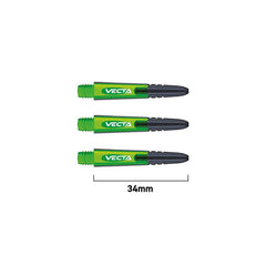 Winmau Vecta Shaft - Green - Short 34 mm - FutureDart