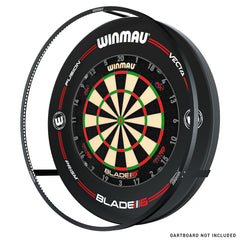 Winmau Plasma Dartboard LED Beleuchtung & Black Proline Surround Bundle - FutureDart