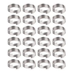 XQ Max Dart Federringe Shaftringe Schaft Ringe für Nylonshaft silber 24 Stück - FutureDart