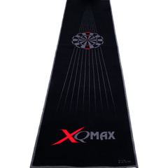 XQ Max Dartteppich Dartboard Schwarz - Rot - 80 cm x 237 cm - FutureDart
