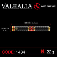 Winmau Valhalla Steeldarts 22g, 24g, 26g