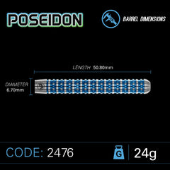 Winmau Poseidon Steeldarts 23g, 24g, 25g