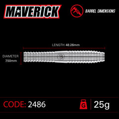 Winmau Maverick Steeldarts 21g, 22g, 23g, 24g, 25g