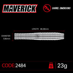 Winmau Maverick Steeldarts 21g, 22g, 23g, 24g, 25g