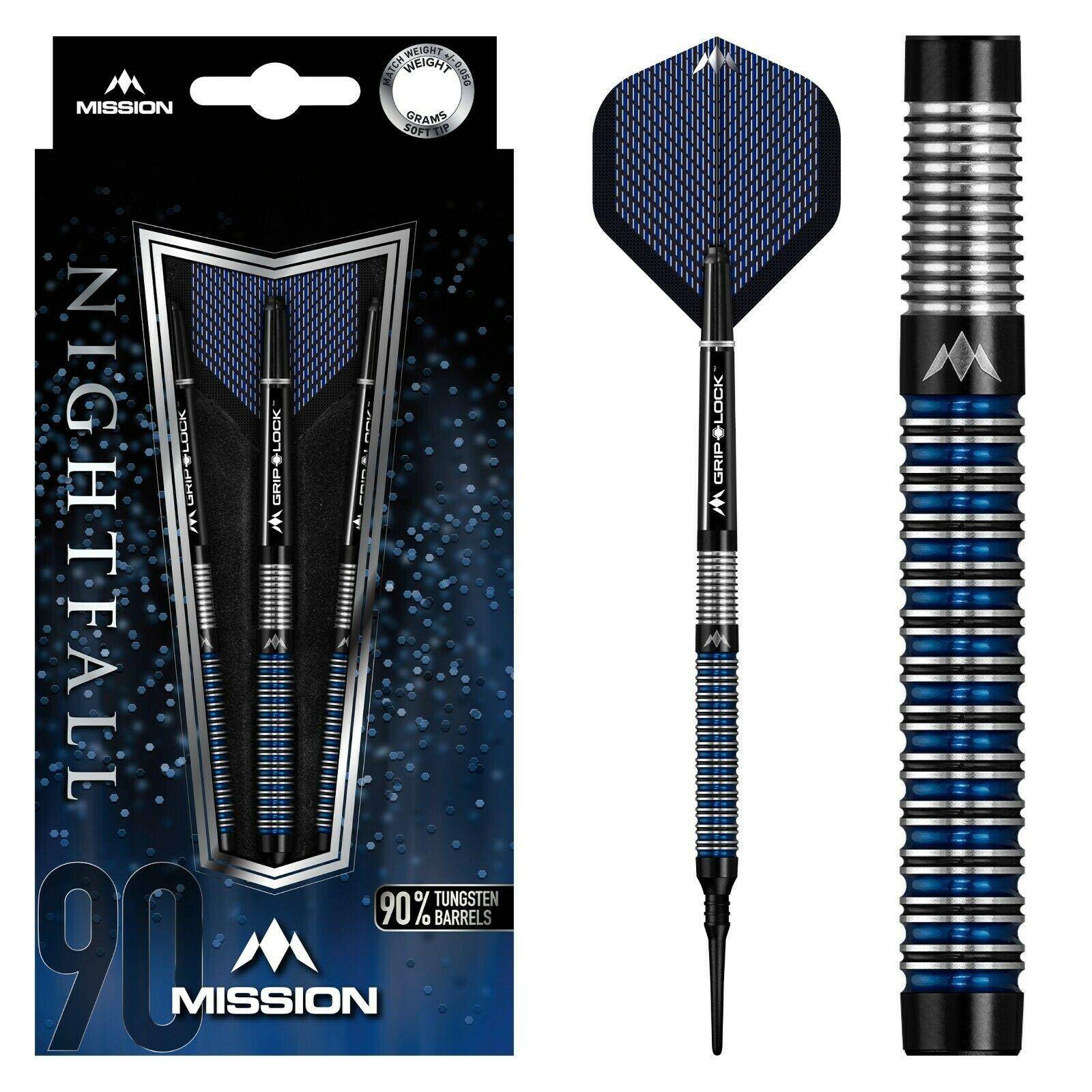 Rączki Mission Nightfall M1 proste Softdarts 18g, 20g, 22g